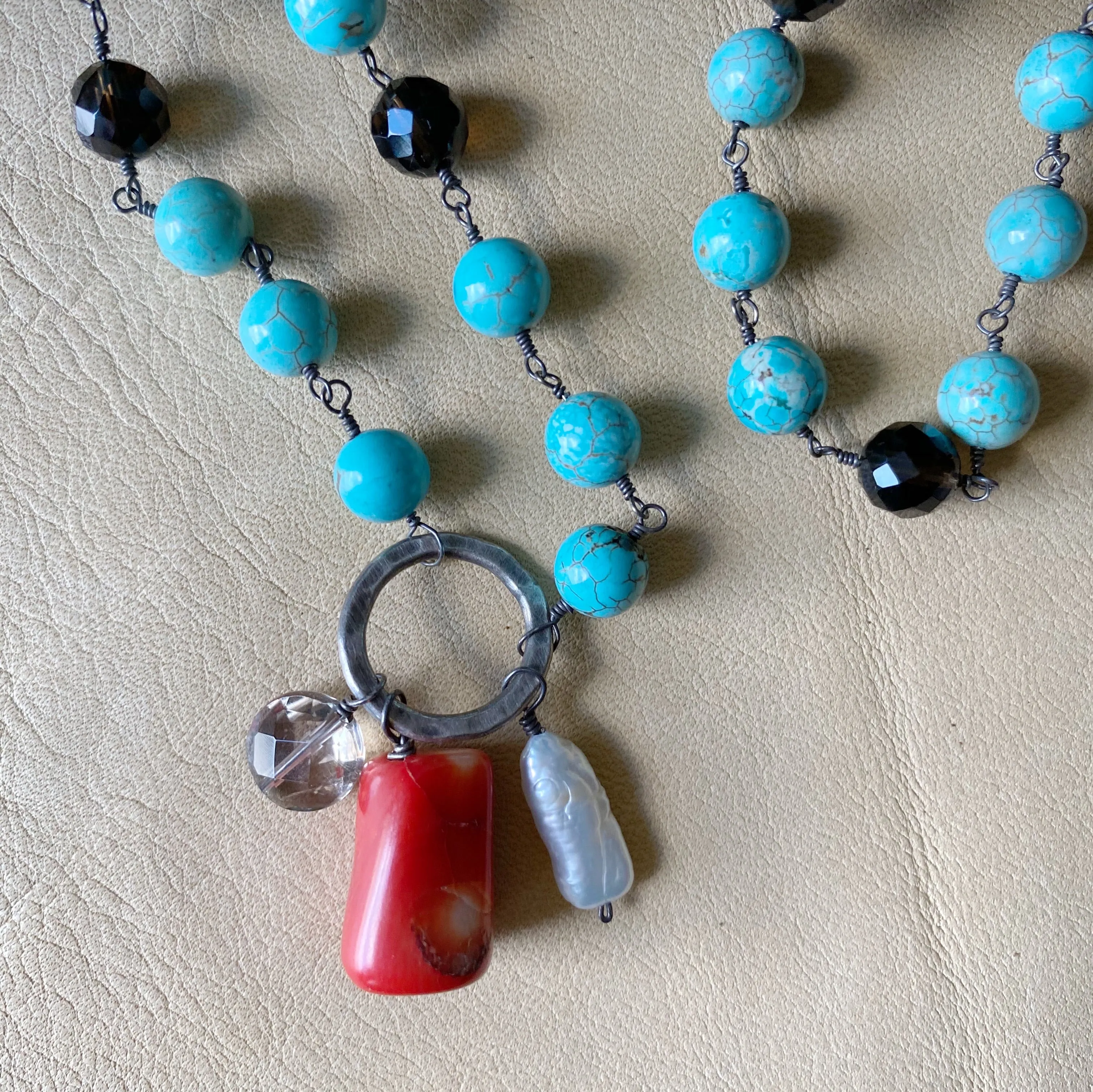 Turquoise Charm Necklace