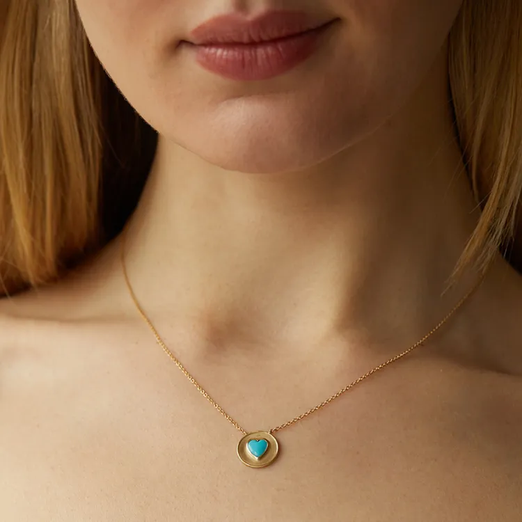 Turquoise Heart Pendant