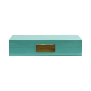 Turquoise Jewellery Box with Gold