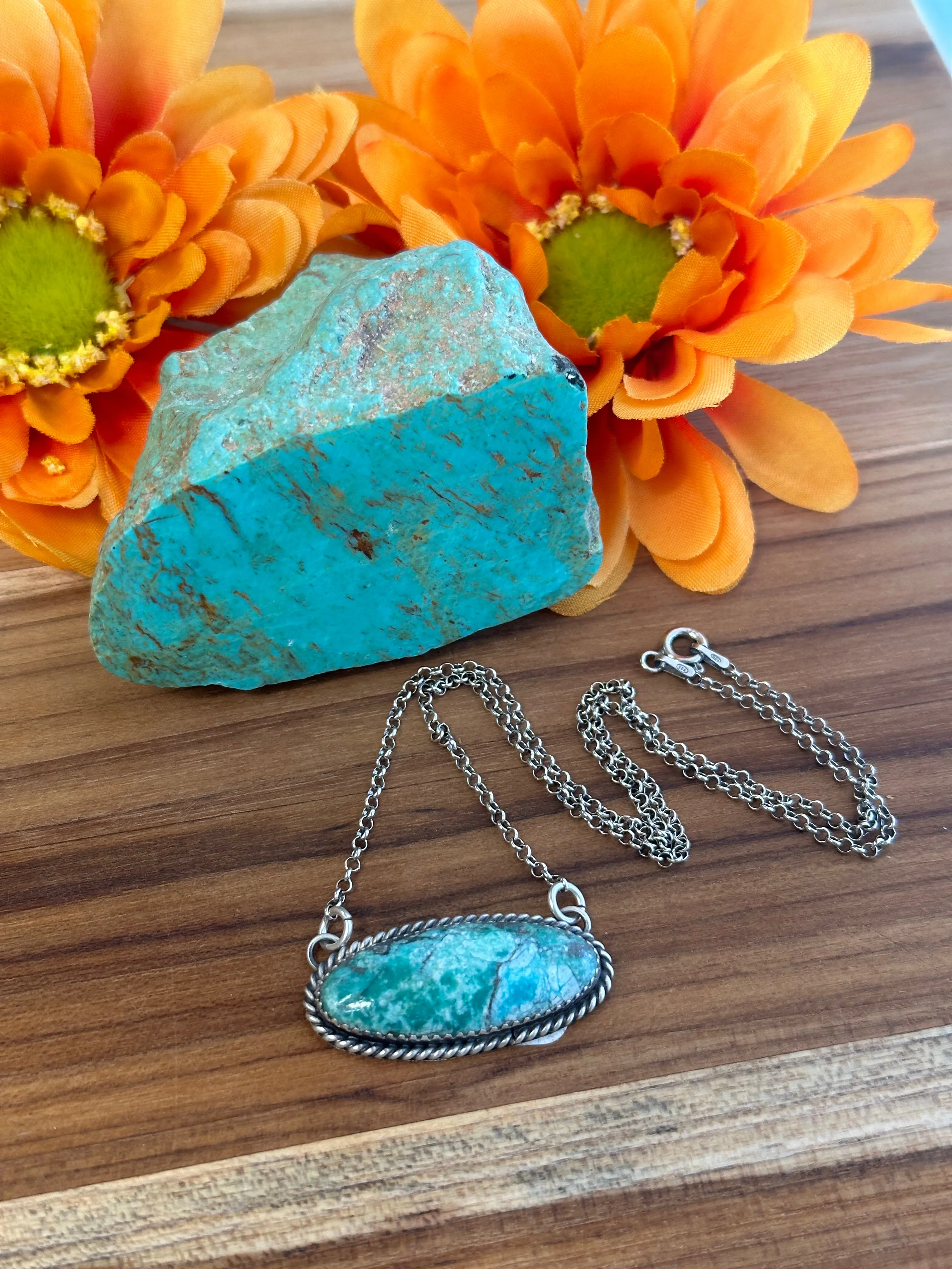 Turquoise Oval Necklace