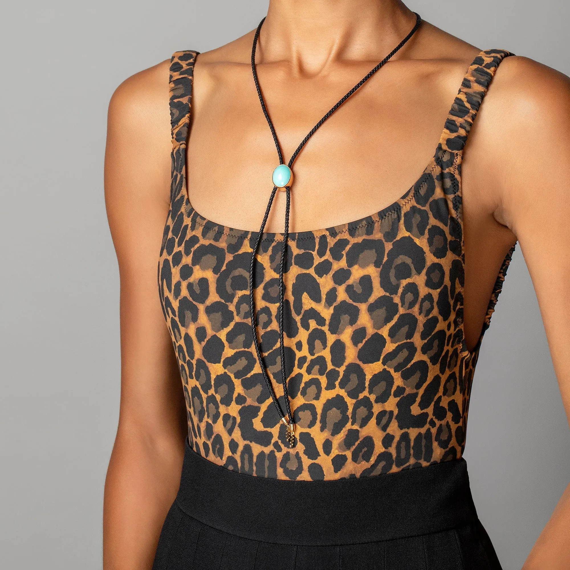 Turquoise Snake Bolo