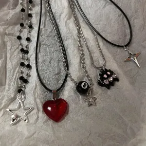 Unisex Star Pendant Leather Rope Necklace