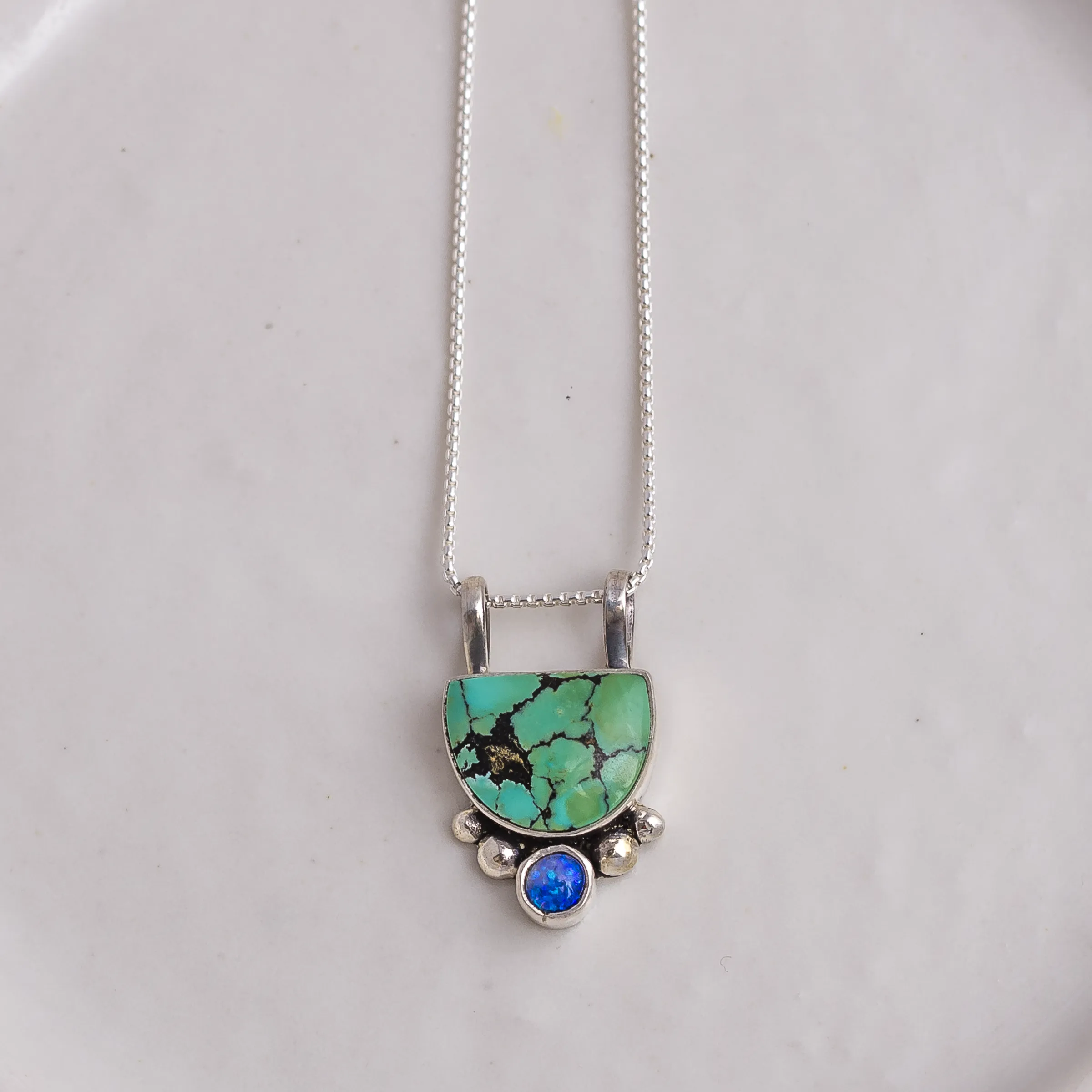 Valley Necklace ◇ Turquoise   Australian Opal