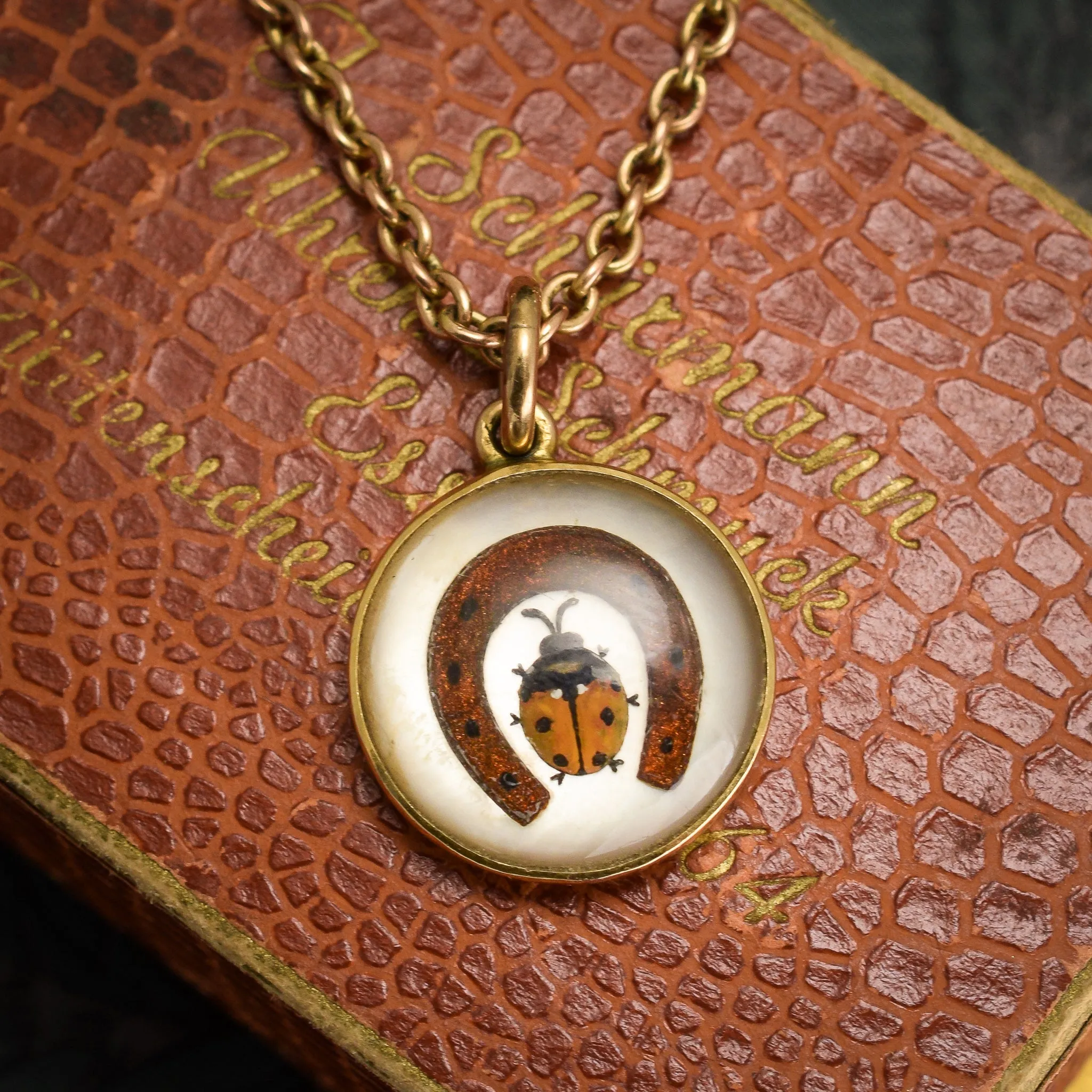 Victorian Essex Crystal Lucky Charms Pendant