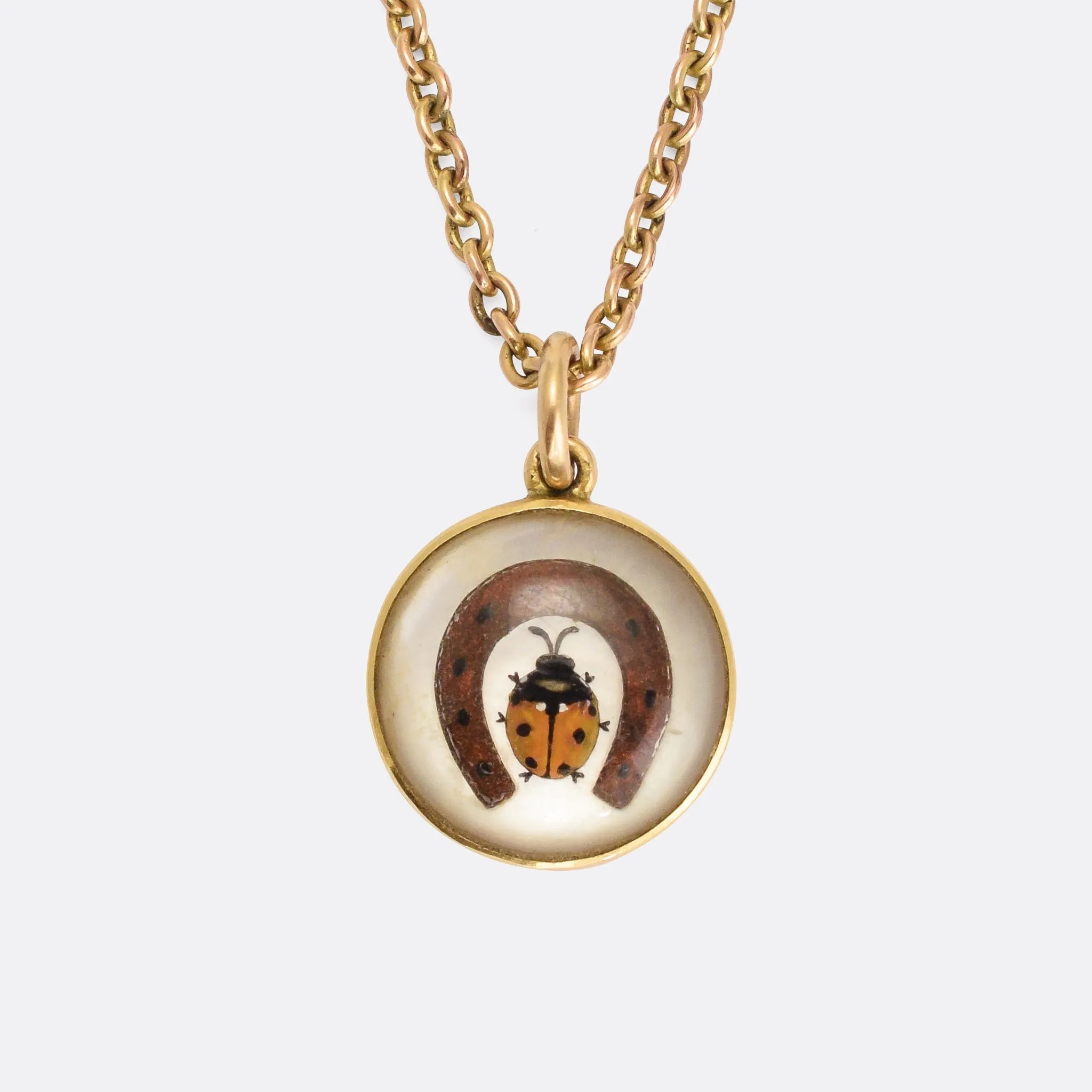 Victorian Essex Crystal Lucky Charms Pendant