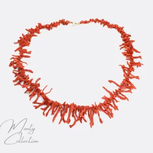 Victorian Red Coral Necklace