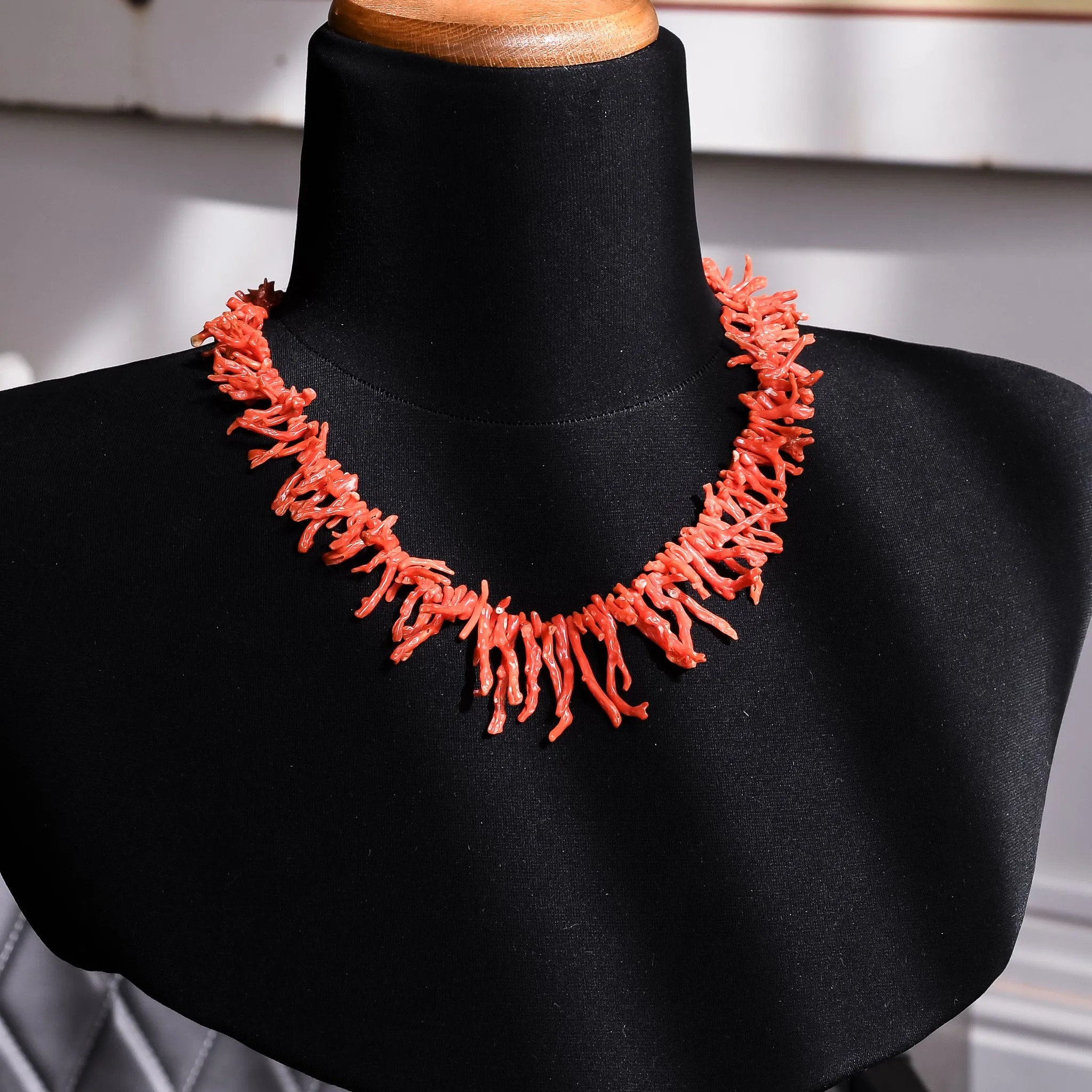Victorian Red Coral Necklace