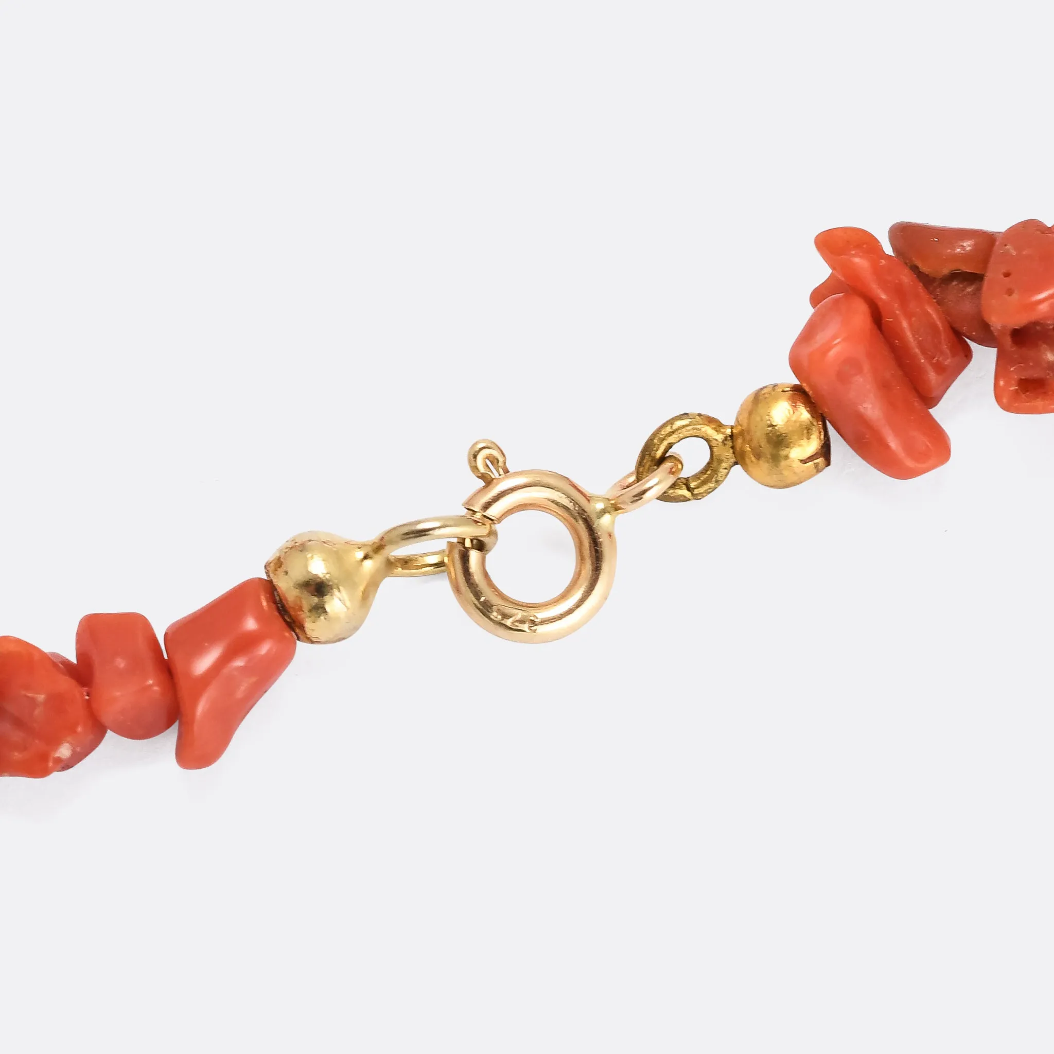 Victorian Red Coral Necklace