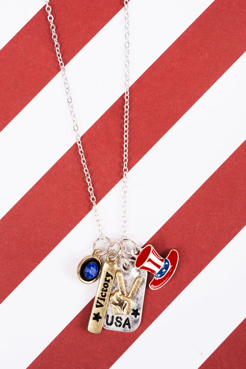 Victory Stars & Stripes Necklace
