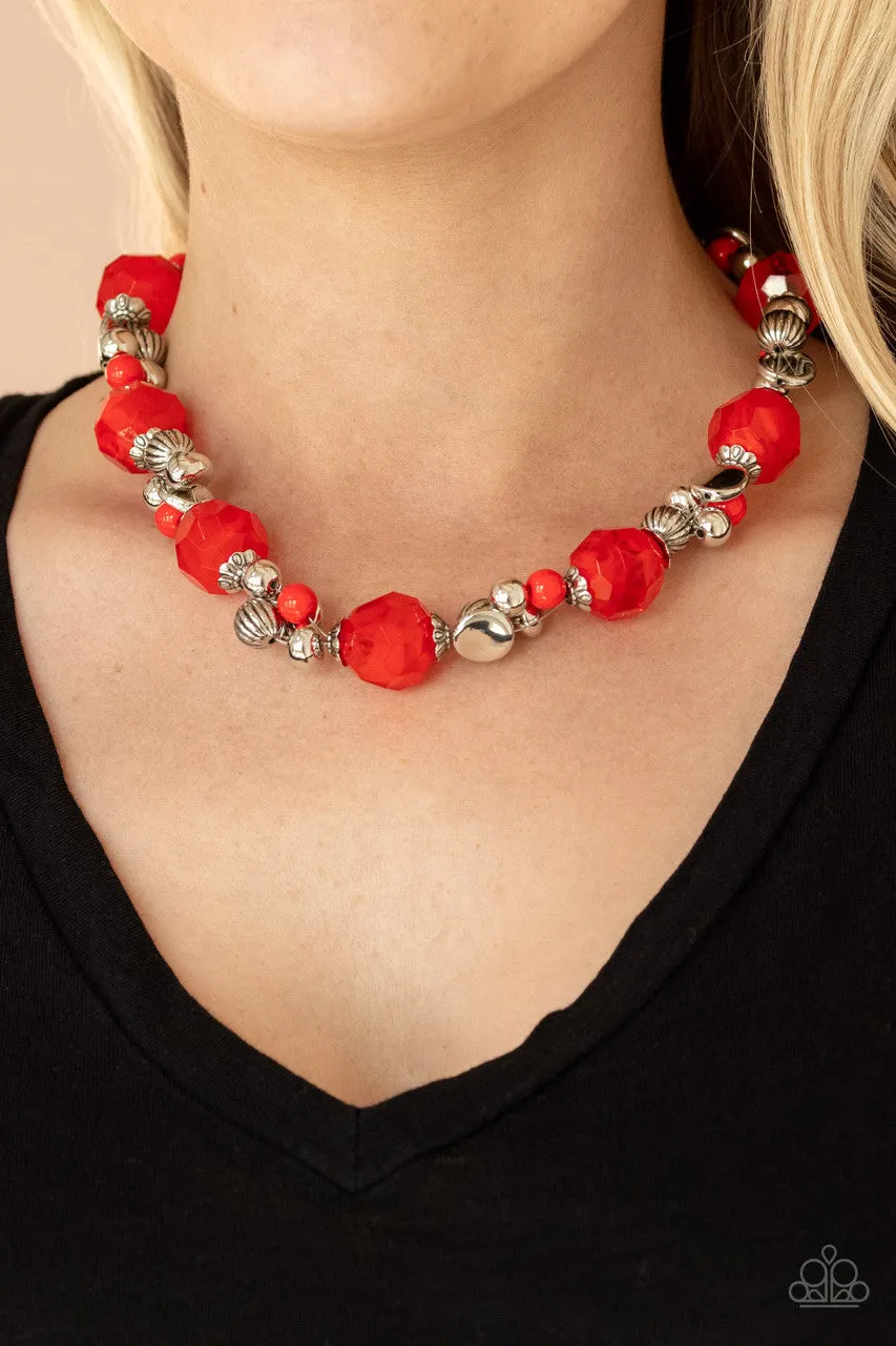 Vidi Vici VACATION Red Paparazzi Necklace