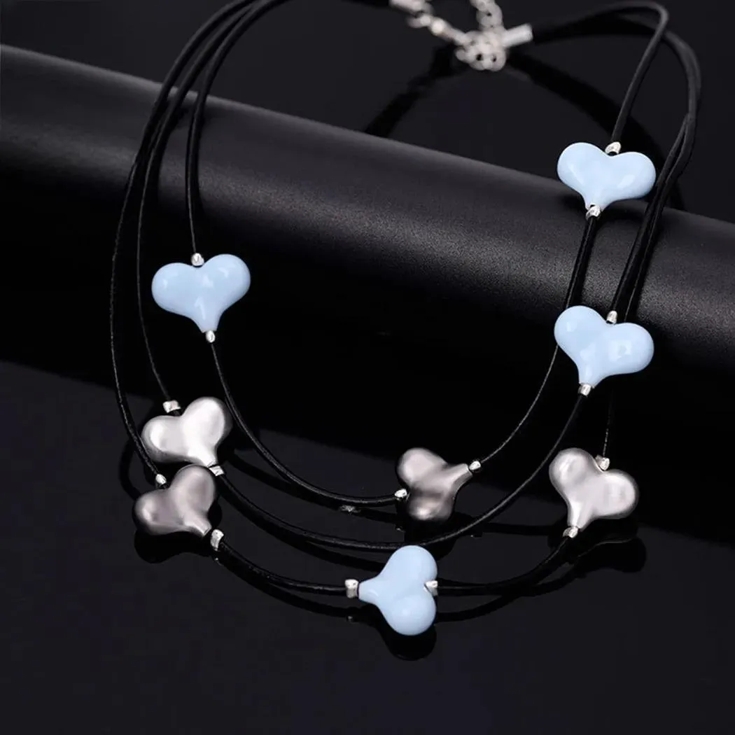 Vintage 3-Layers Neck Chokers Necklace for Women