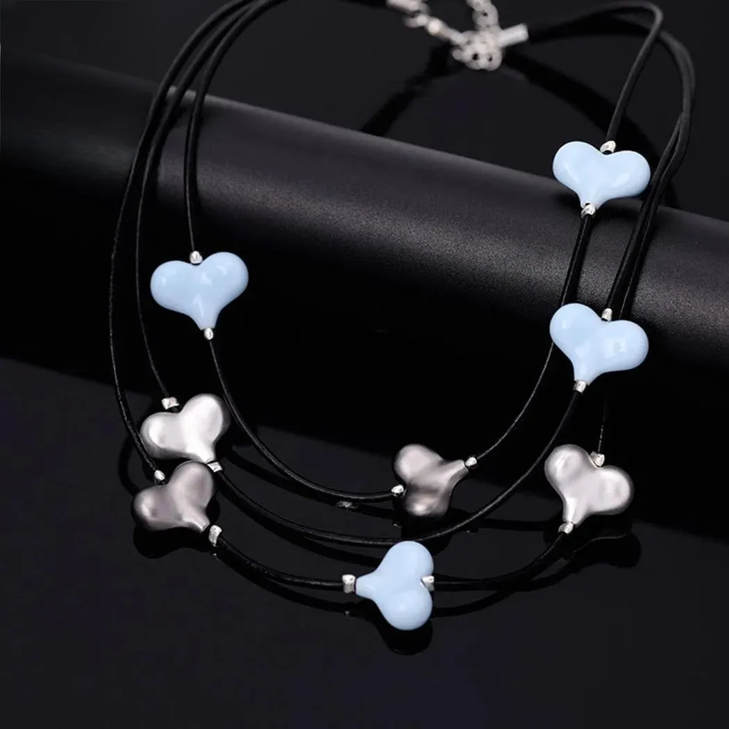 Vintage 3-Layers Neck Chokers Necklace for Women