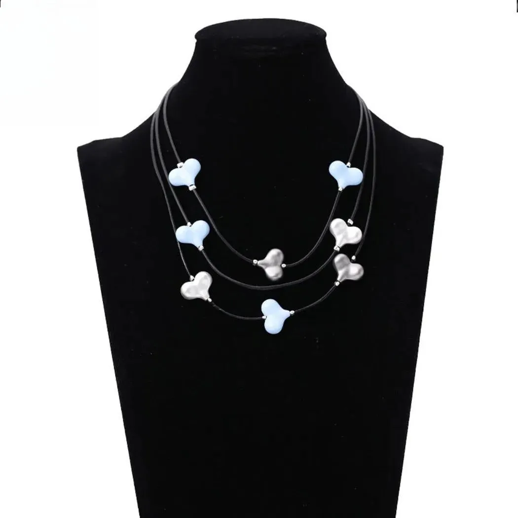 Vintage 3-Layers Neck Chokers Necklace for Women