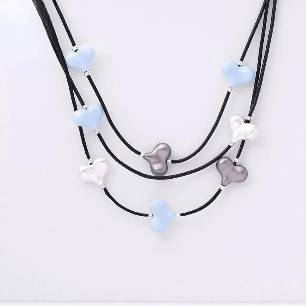 Vintage 3-Layers Neck Chokers Necklace for Women