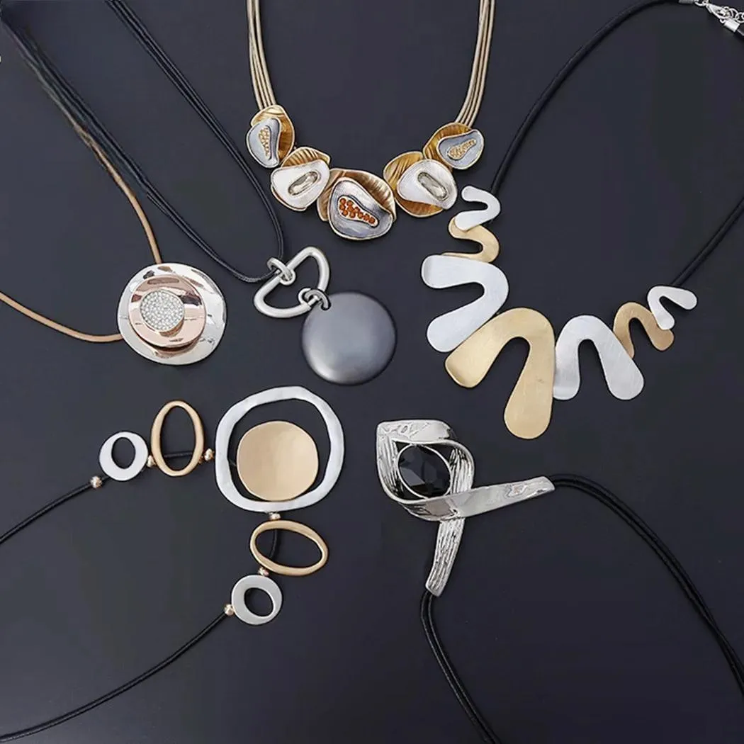 Vintage Geometric Chokers Necklace for Women