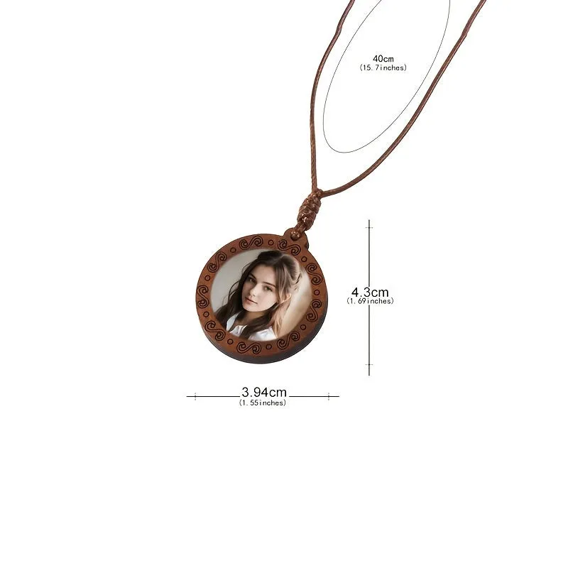 Vintage Lace Wooden necklace for Women, Gift Idea