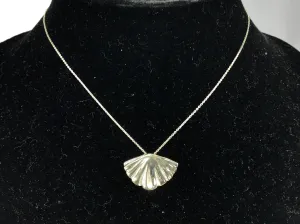 Vintage Tiffany & Co Sterling Silver Fan Shell Necklace
