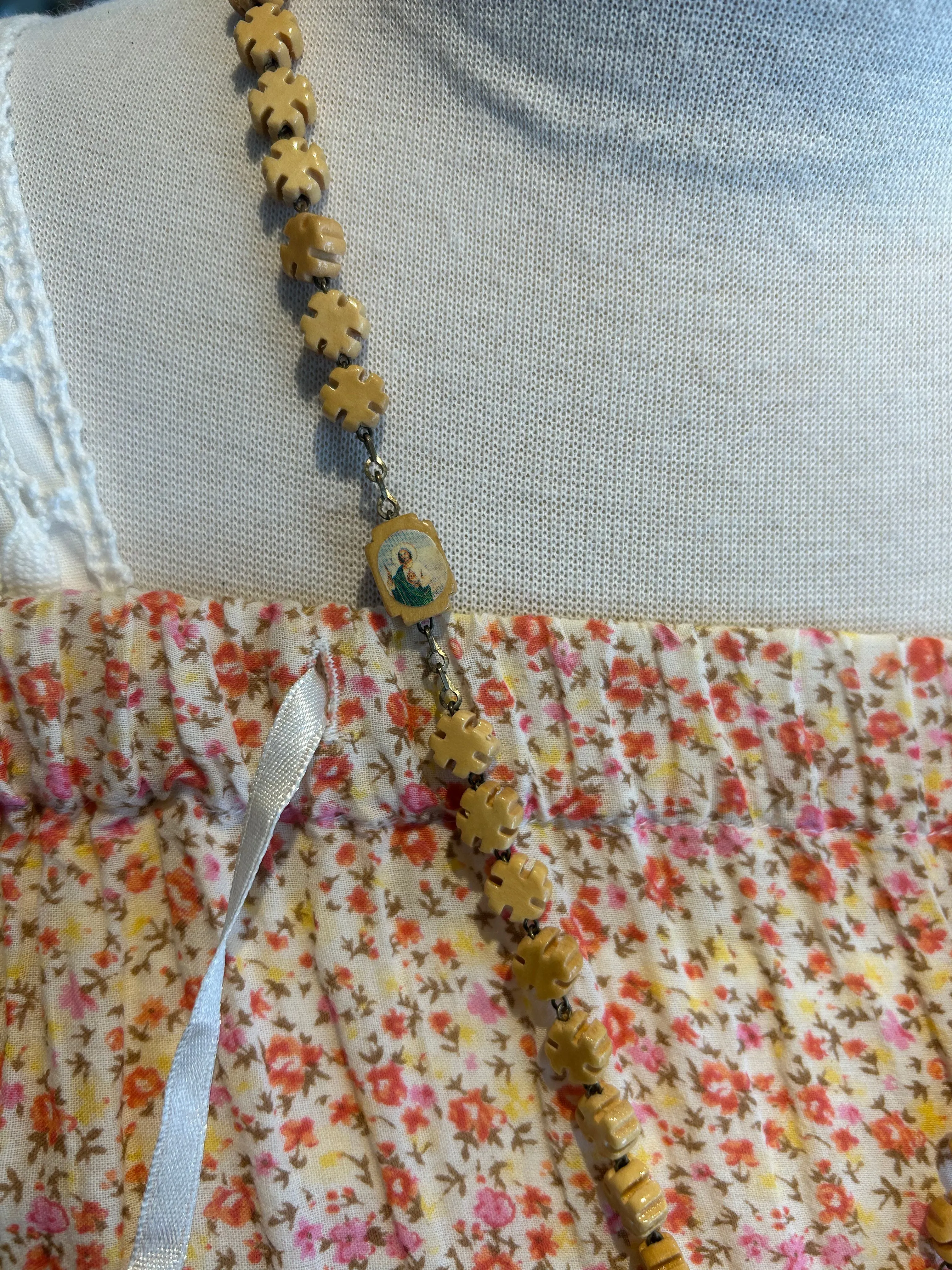 Vintage Wooden Rosary