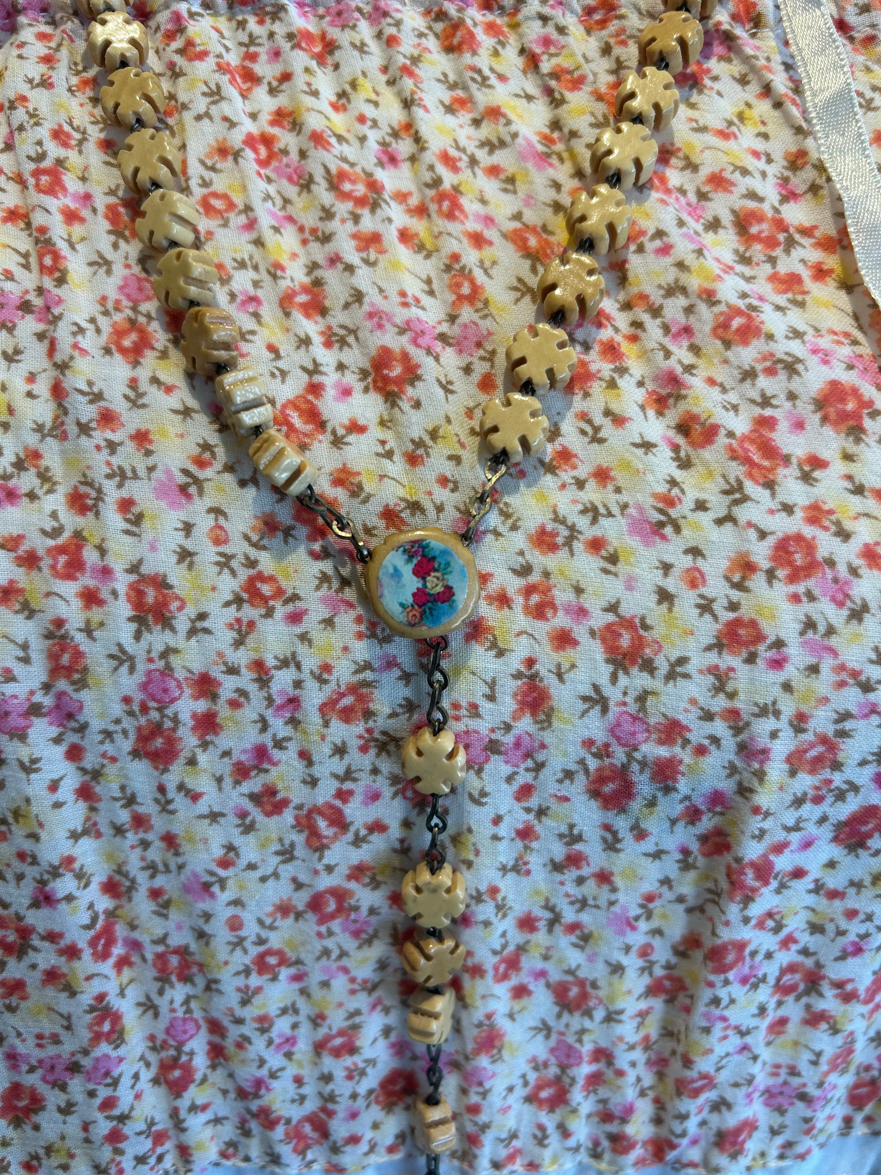 Vintage Wooden Rosary