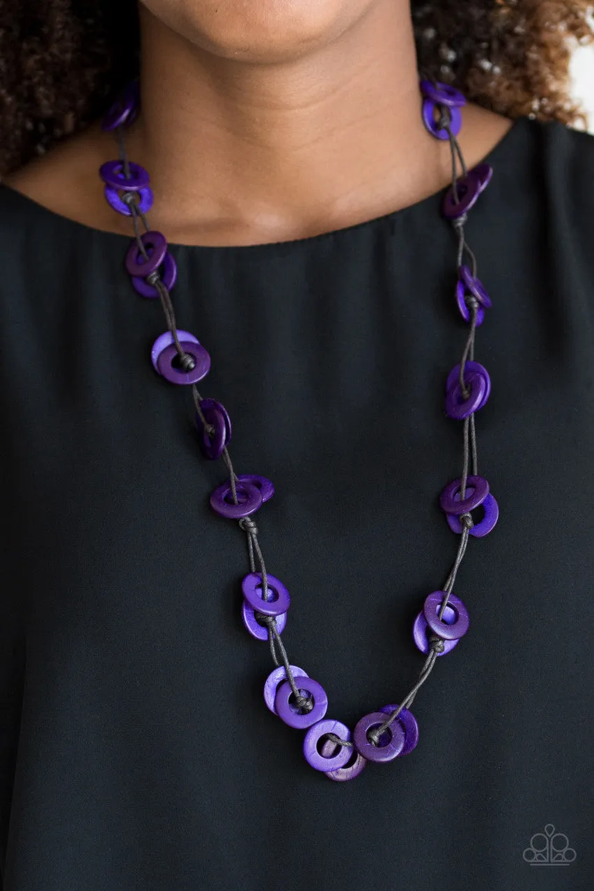 Waikiki Winds Purple Paparazzi Necklace