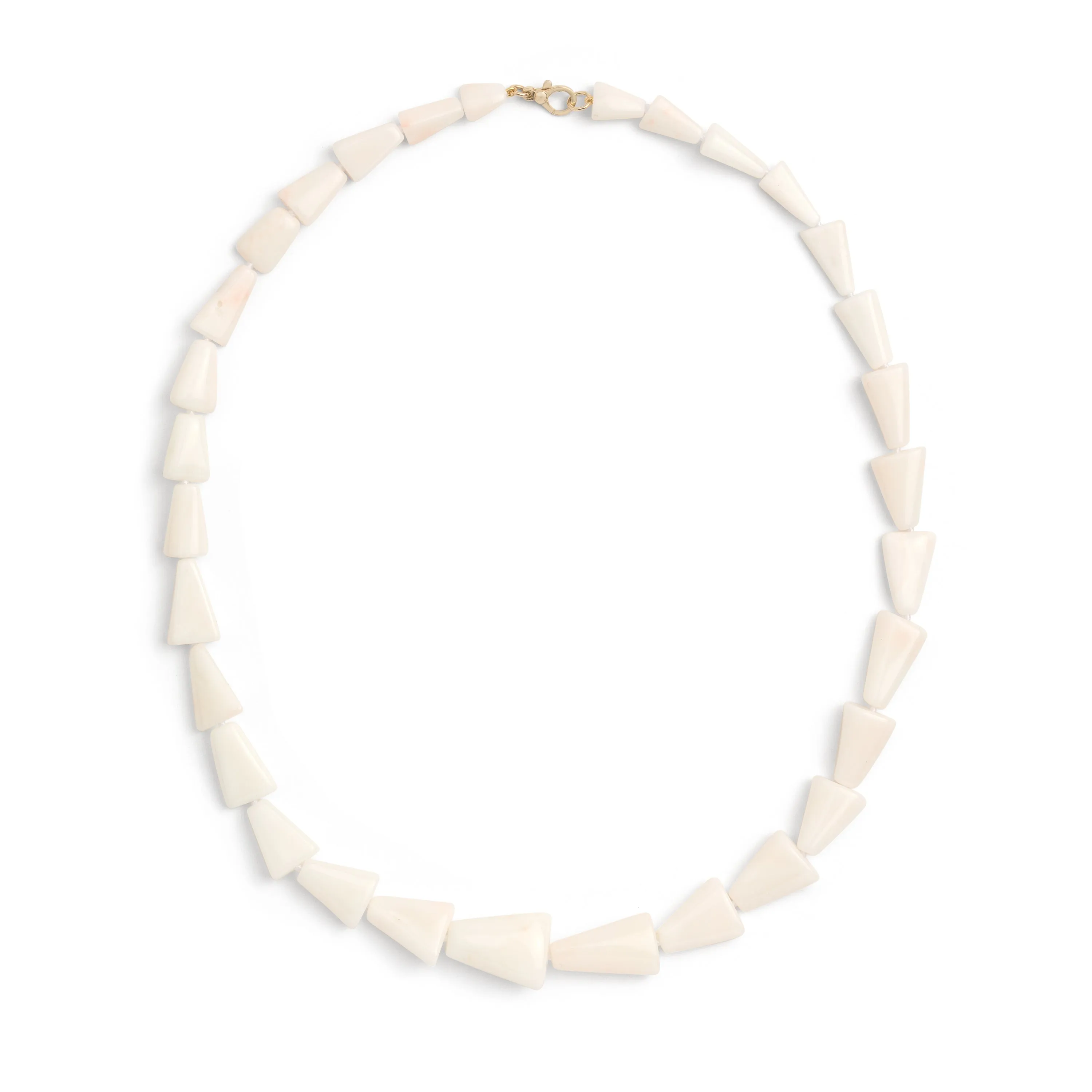 White Coral Beaded Necklace