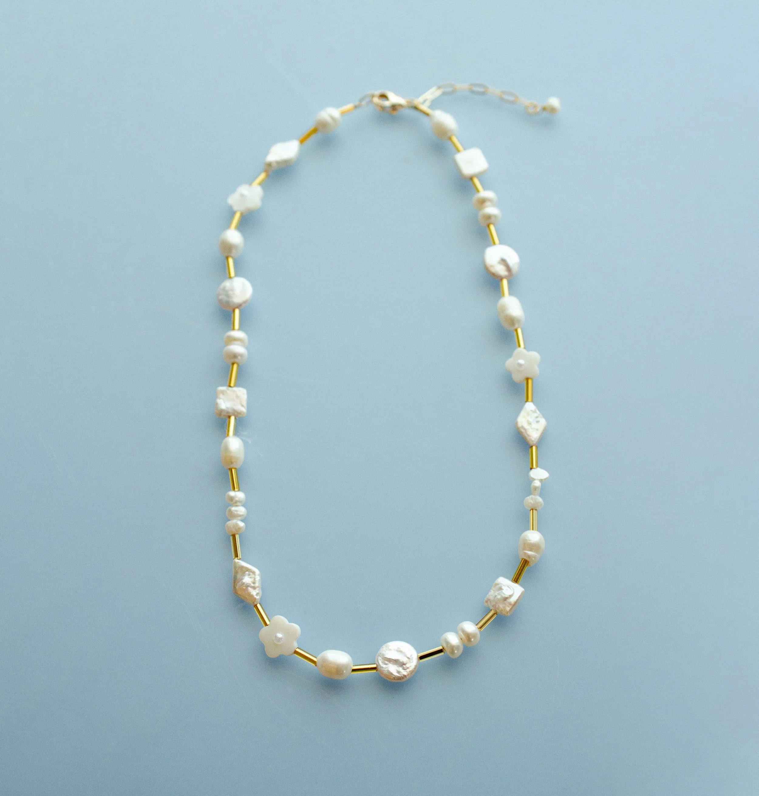 White Pearl Necklace, Freshwater Pearl Choker Necklace, Mother of pearl beaded necklace, Classic Pearl necklace, Mother's day necklace