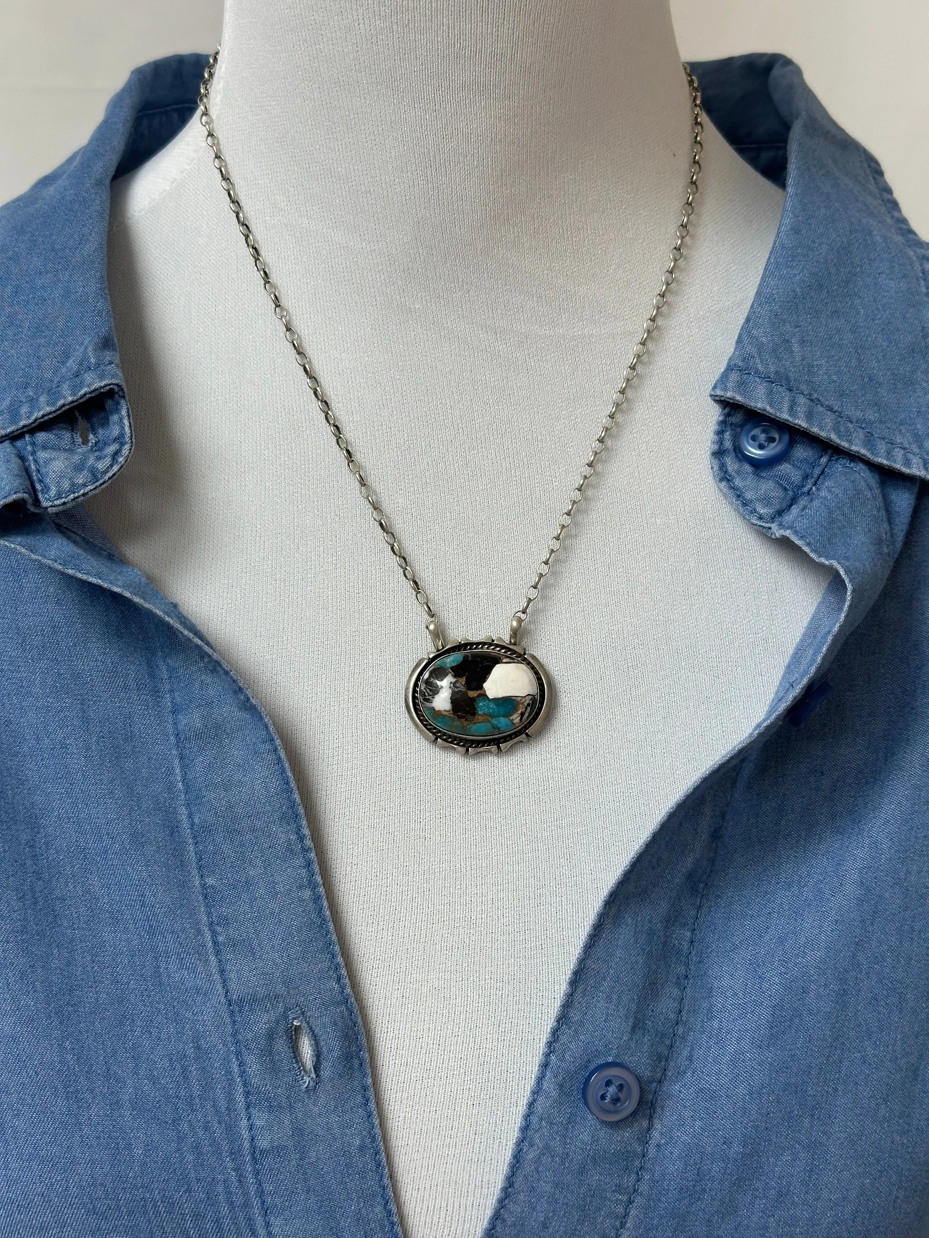 White Turquoise Necklace