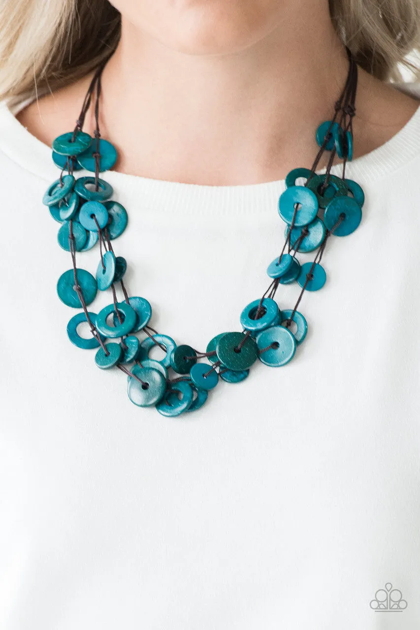 Wonderfully Walla Walla Blue Paparazzi Necklace