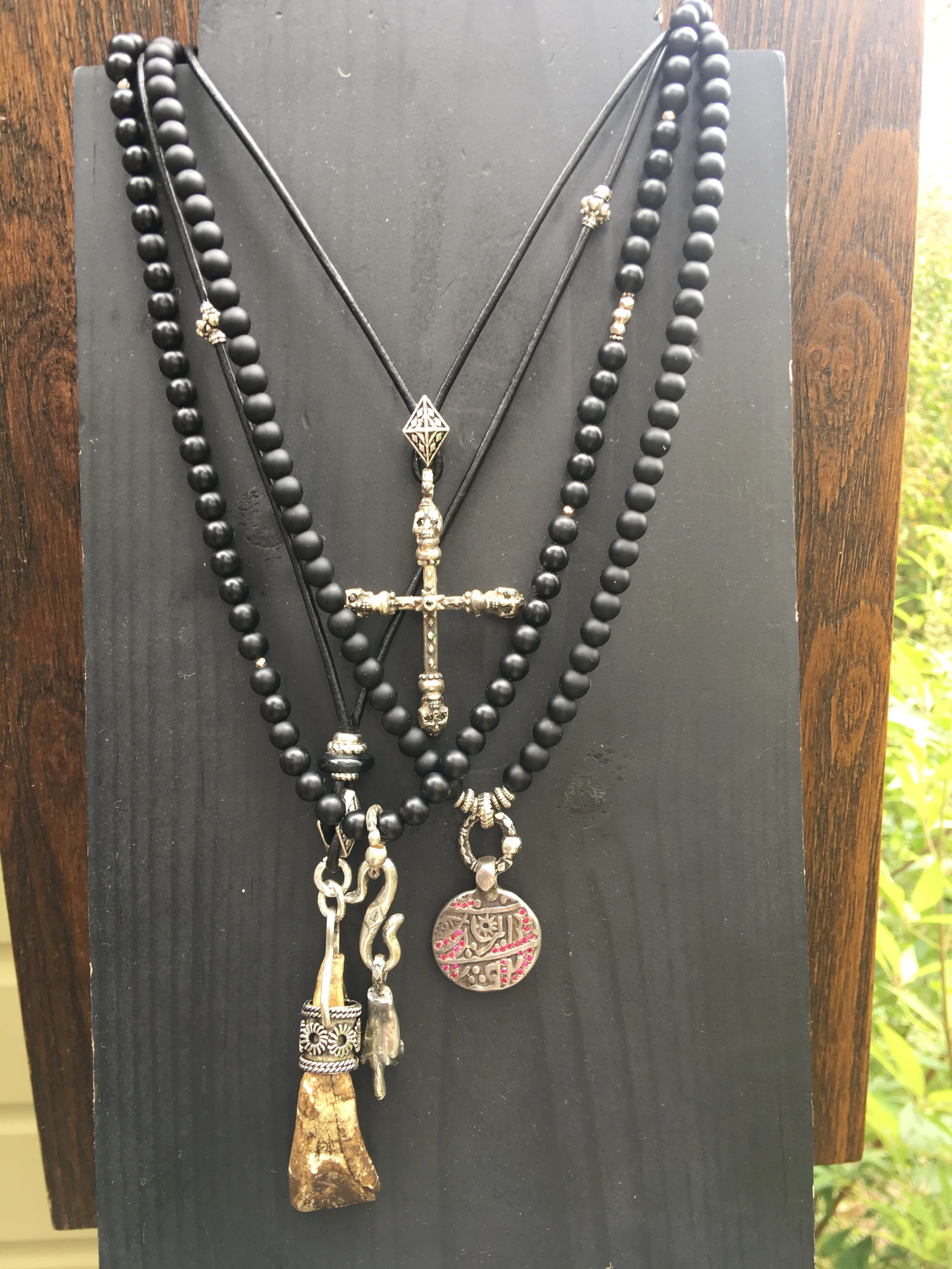 Wood Tusk Necklace