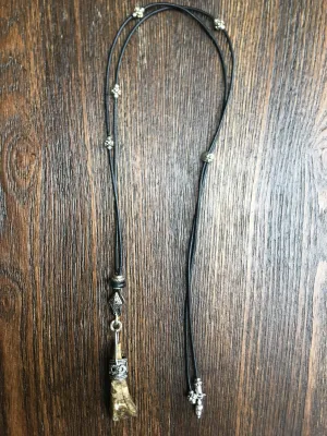 Wood Tusk Necklace