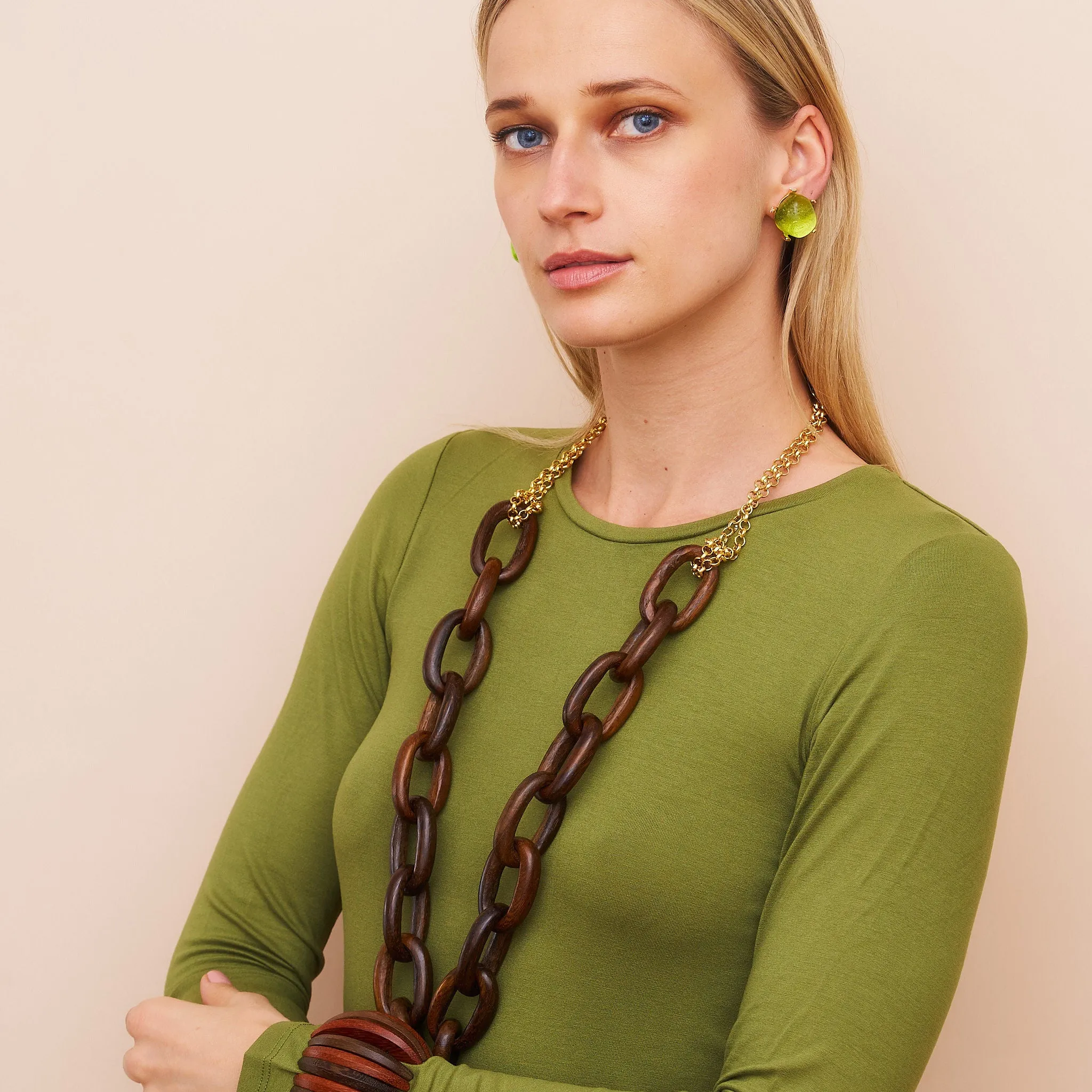 Wooden Link Necklace