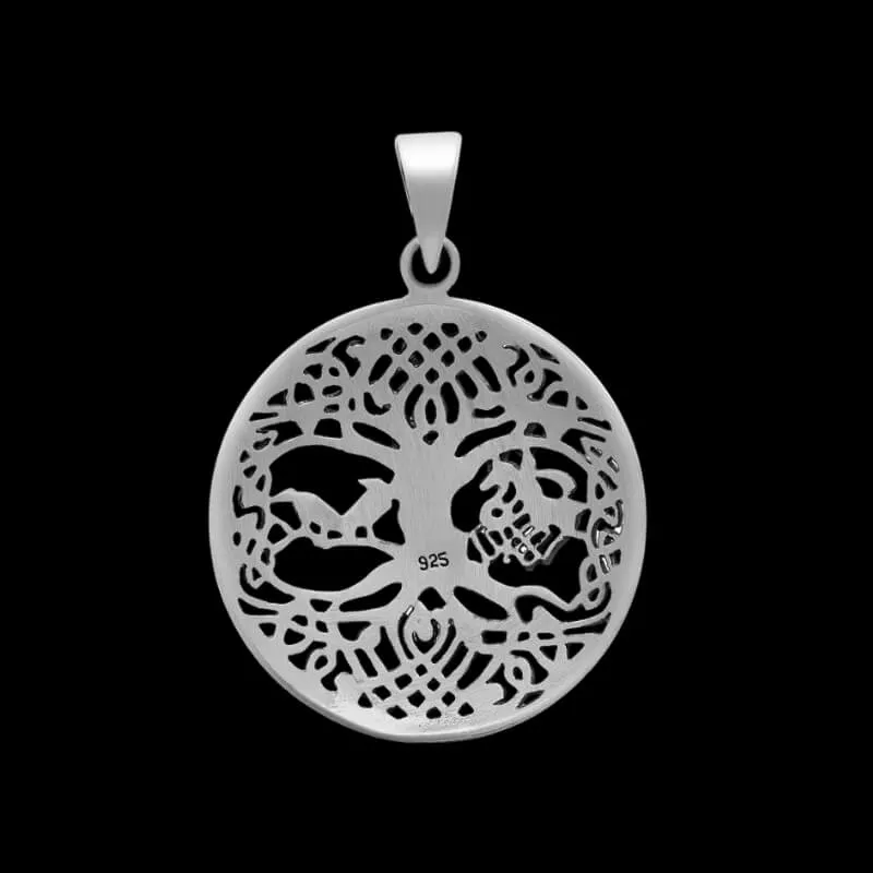 Yggdrasil with Raven and Sleipnir 925 STERLING SILVER PENDANT
