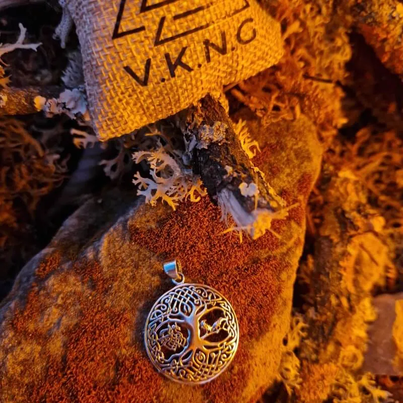 Yggdrasil with Raven and Sleipnir 925 STERLING SILVER PENDANT
