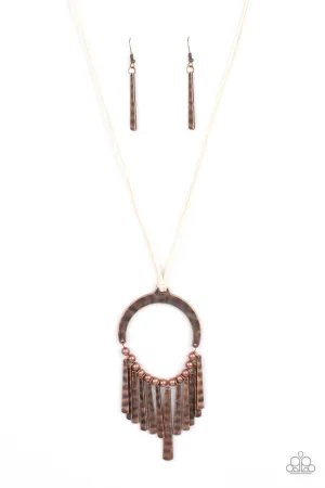 You Wouldn't FLARE Copper Paparazzi Necklace